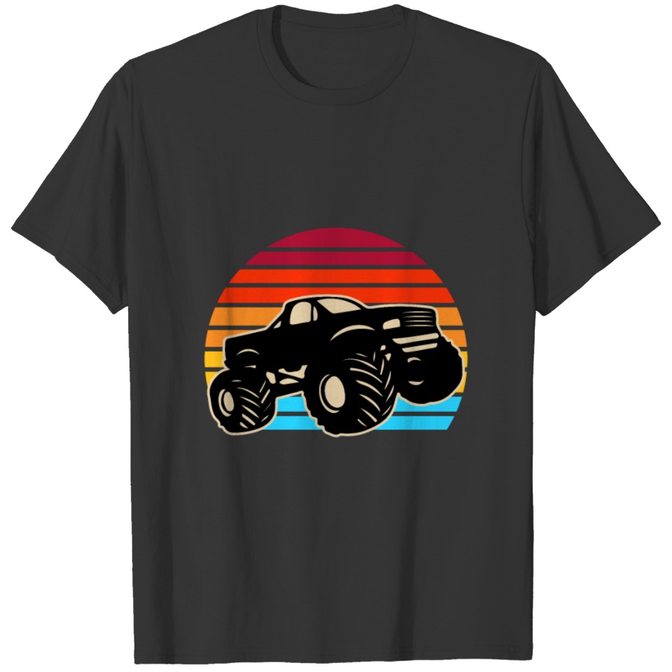 Retro Monster Trucks Gift | Vintage Big Trucks T-shirt