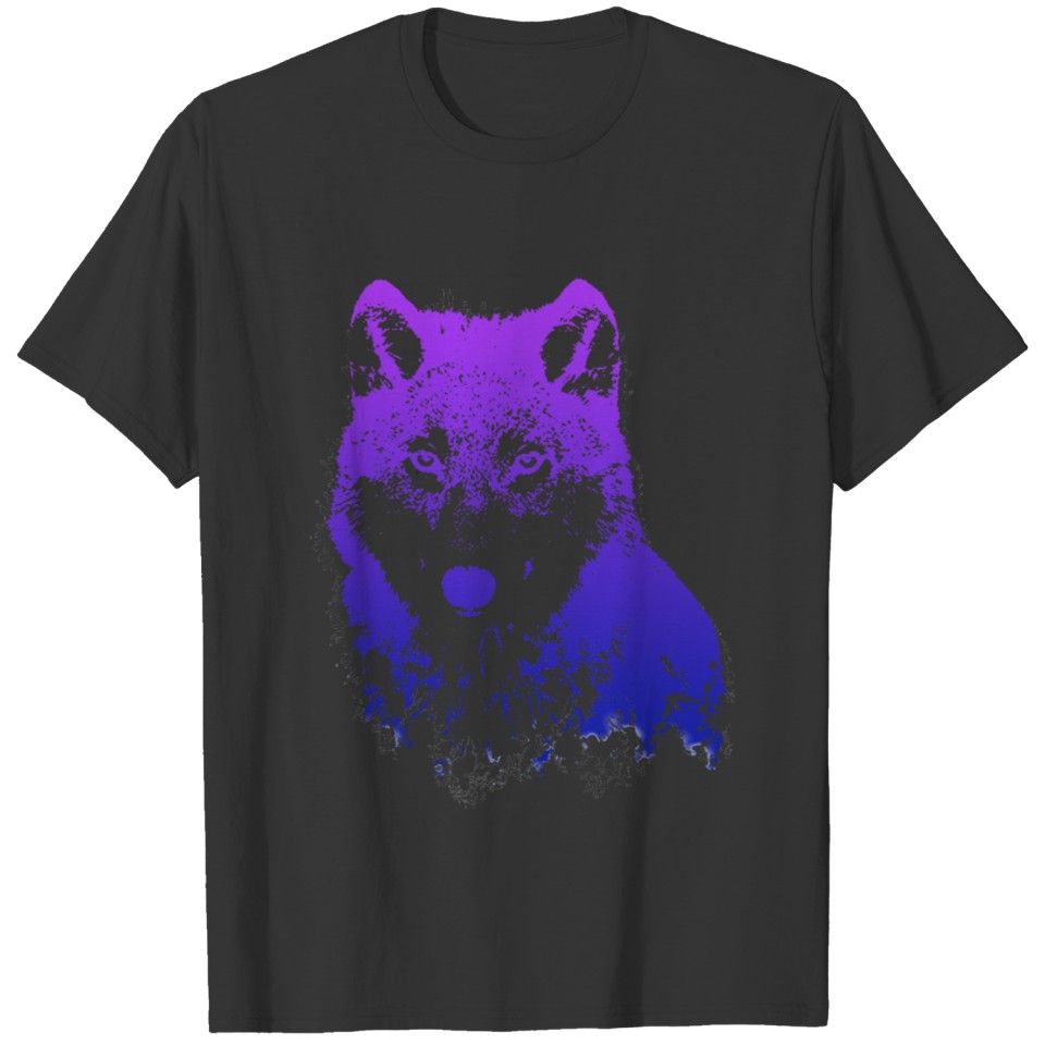 Wolf Blue and Purple T Shirts