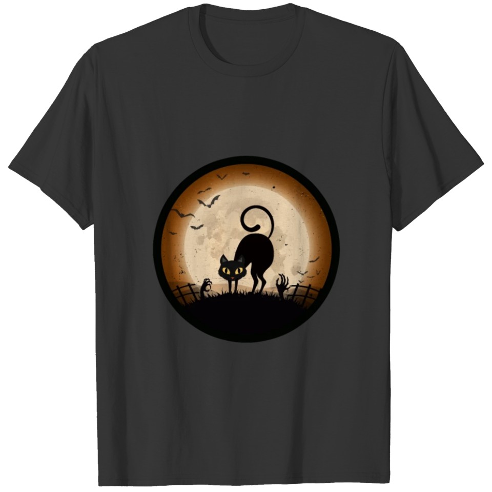 Halloween Black Cat - Halloween Black Cat Gift T-shirt