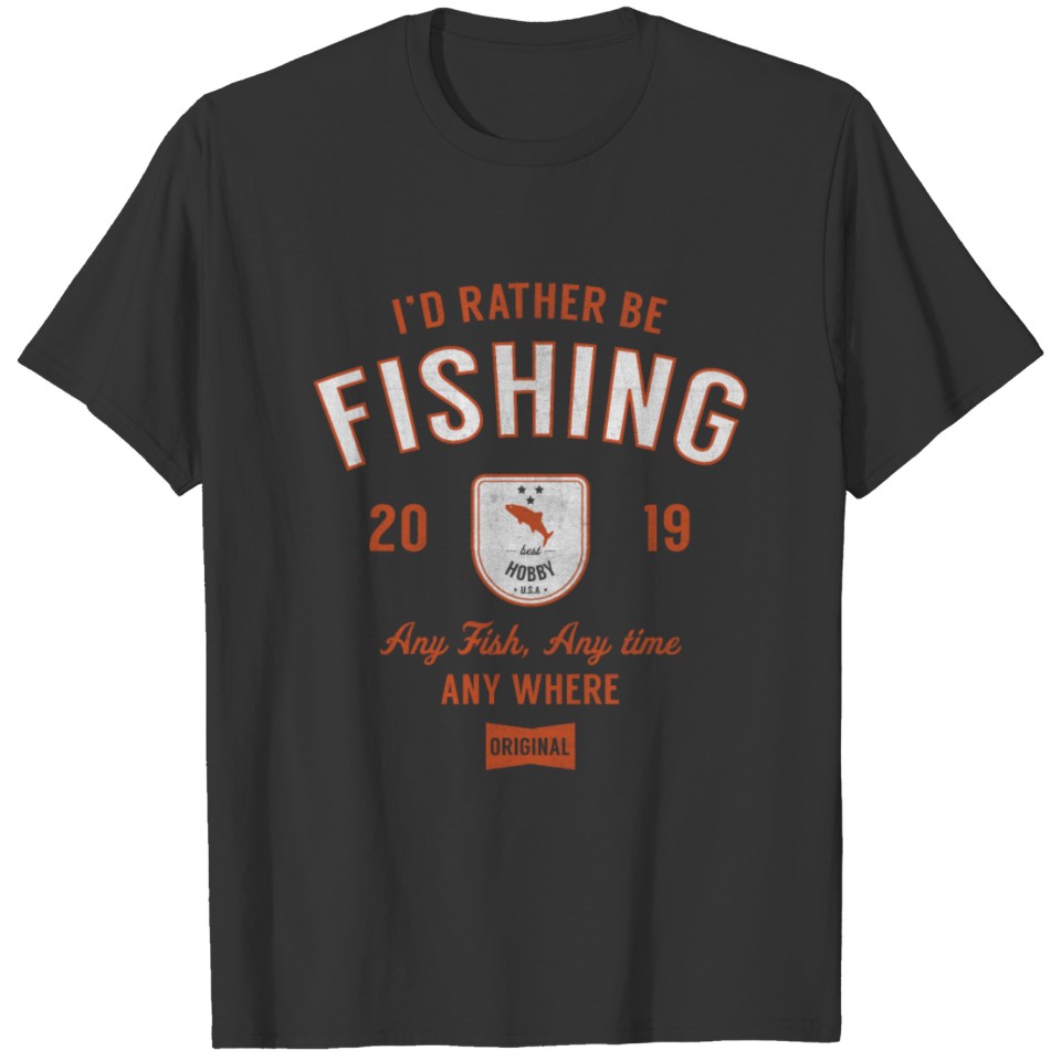 Fishing Fisherman Vintage Funny Gift T-shirt