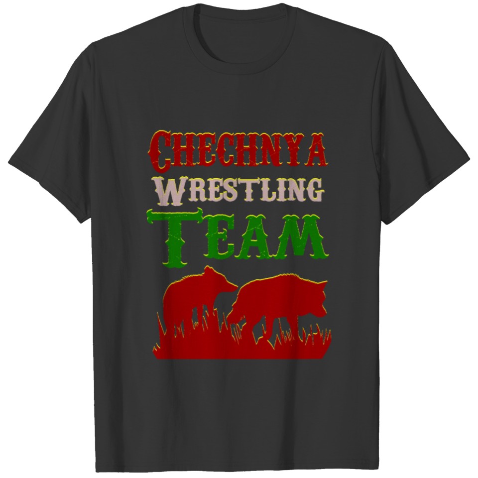 chechnya wrestling team chechen T-shirt