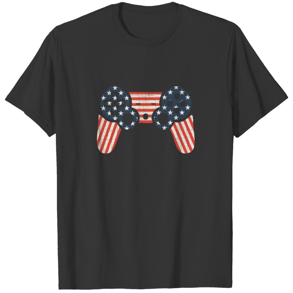 Game Usa Flag T Shirt T-shirt