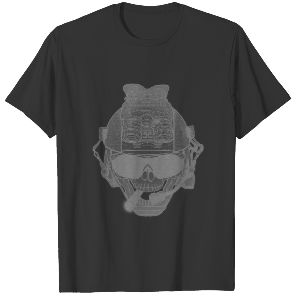 Cool Army Skull Design vintage comic style T Shirts