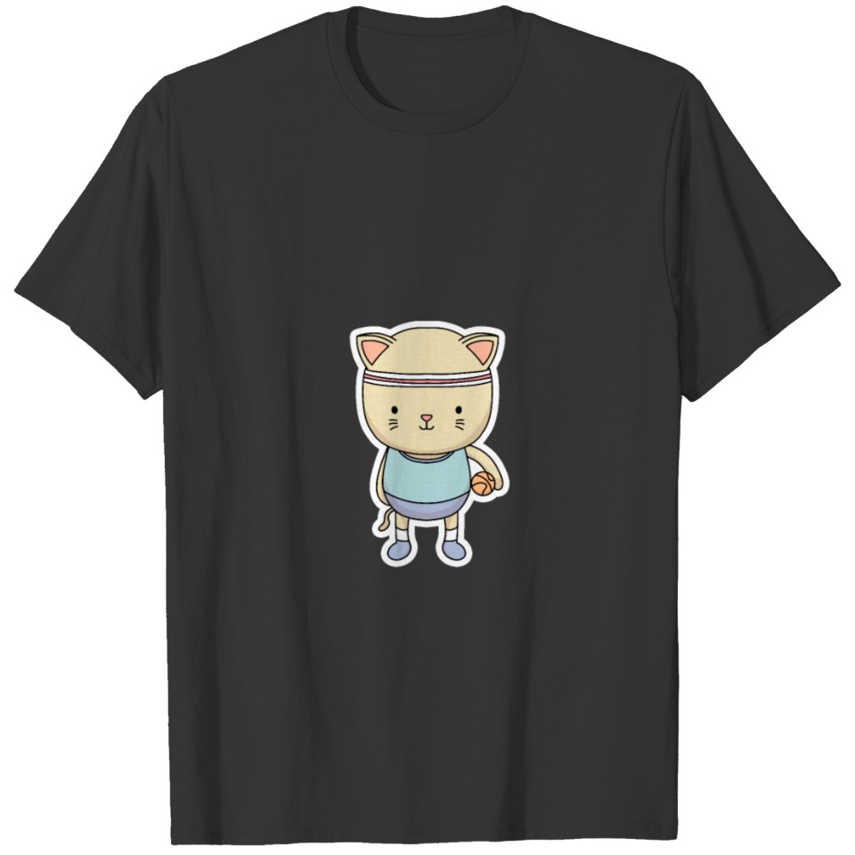 Cat Basketball T-shirt