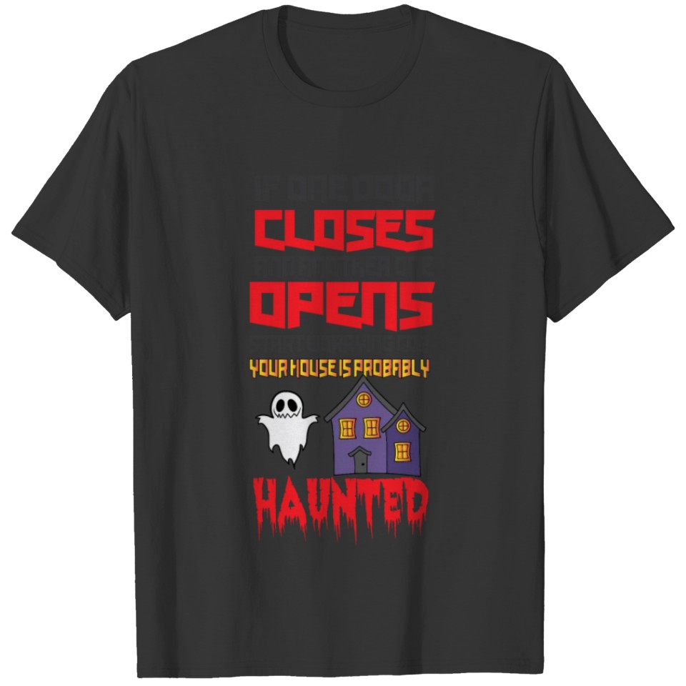 Halloween house spooky witch world owl T-shirt