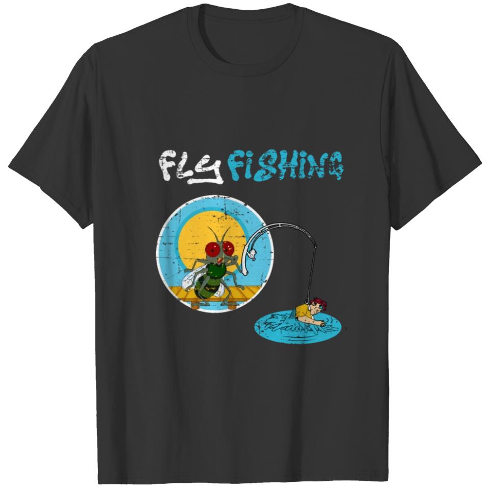 Funny Fly Fishing Baitcaster Angling Nymphs Gift T-shirt