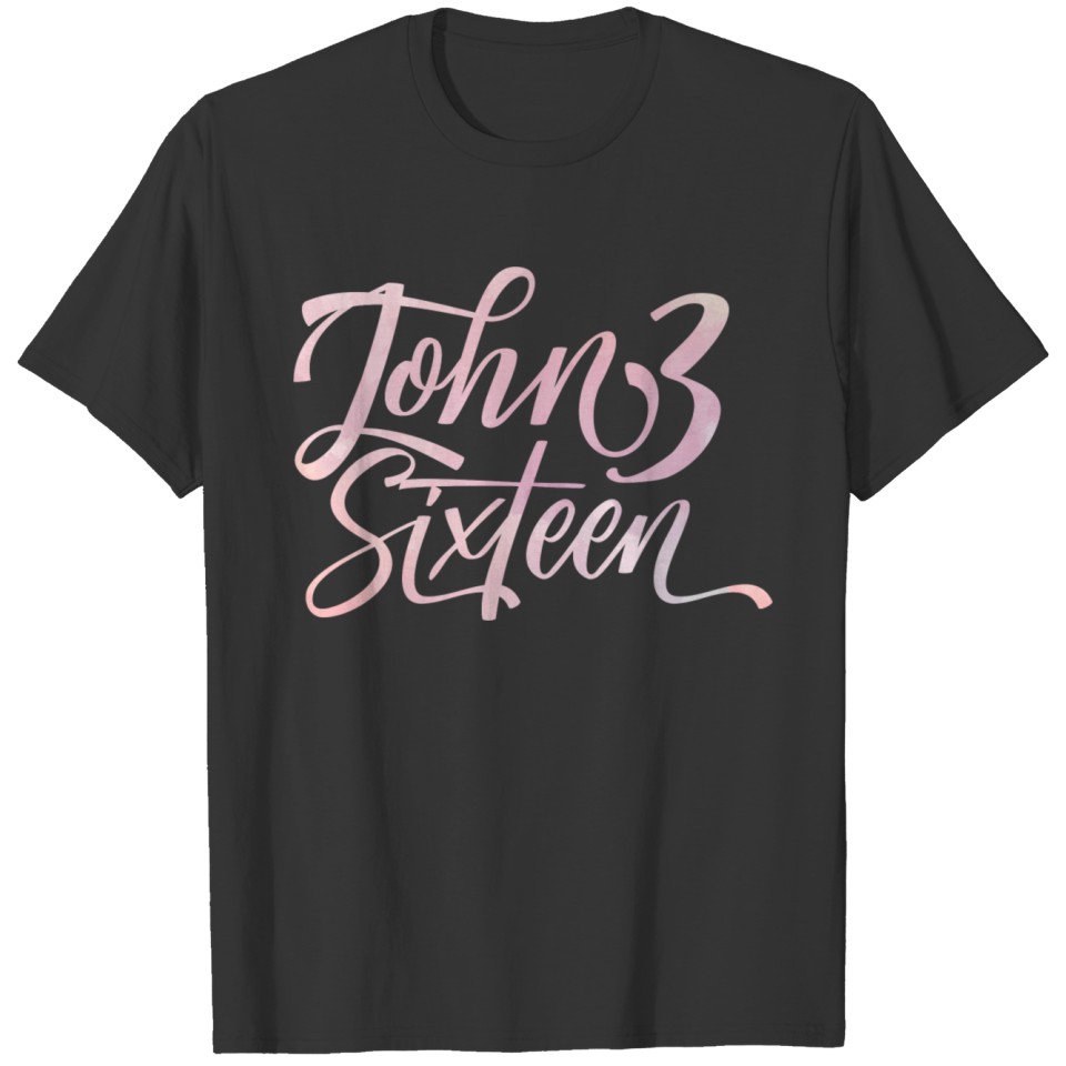 John 3:16 Christian Religious Blessings T-shirt