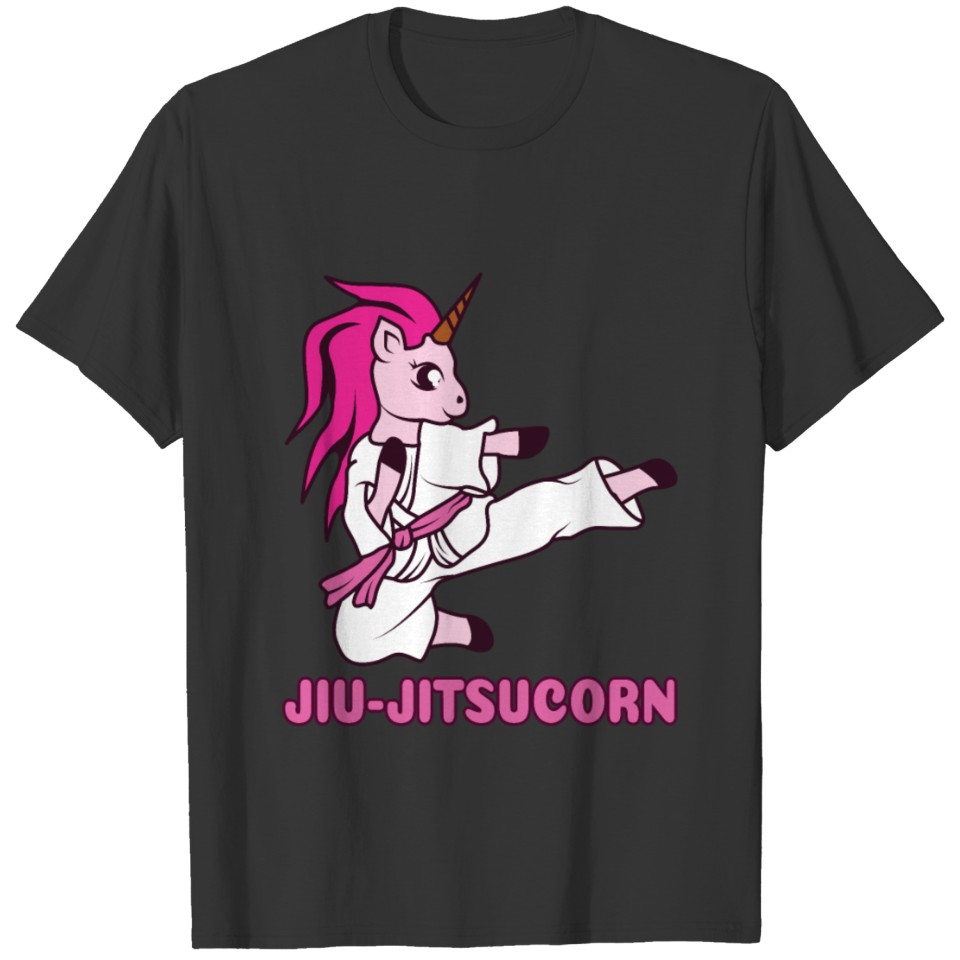MMA Jiu Jitsu Unicorn Jitsucorn Pink Jokes Present T Shirts