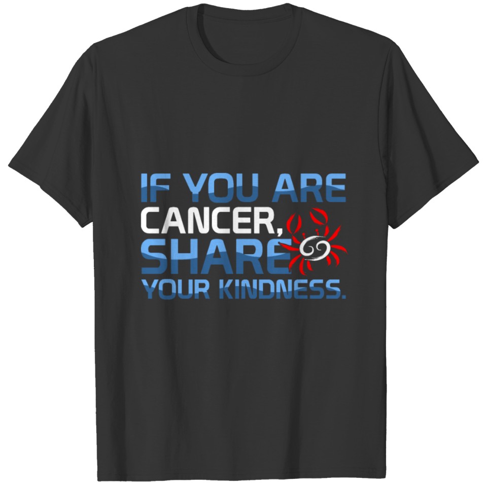 Cancer Star Sign Birthday T-shirt