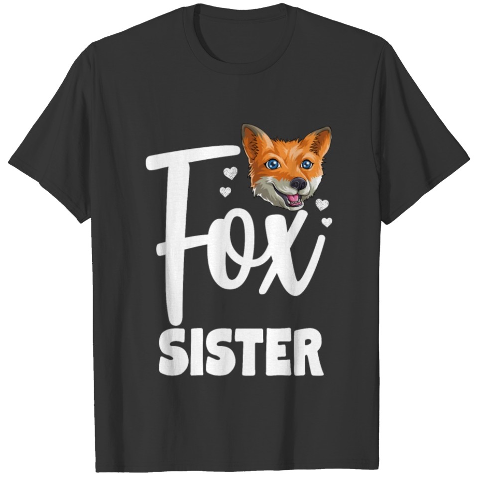 Fox Sister Funny Woodland Creature Animal T Shirts