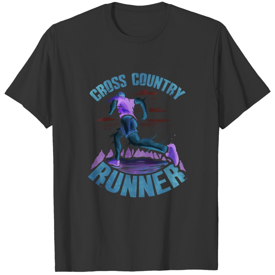 Cross Country Runner Fun Running Gift T-shirt