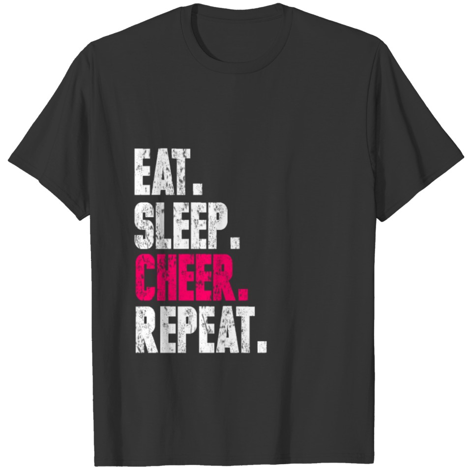 eat sleep cheer T-shirt
