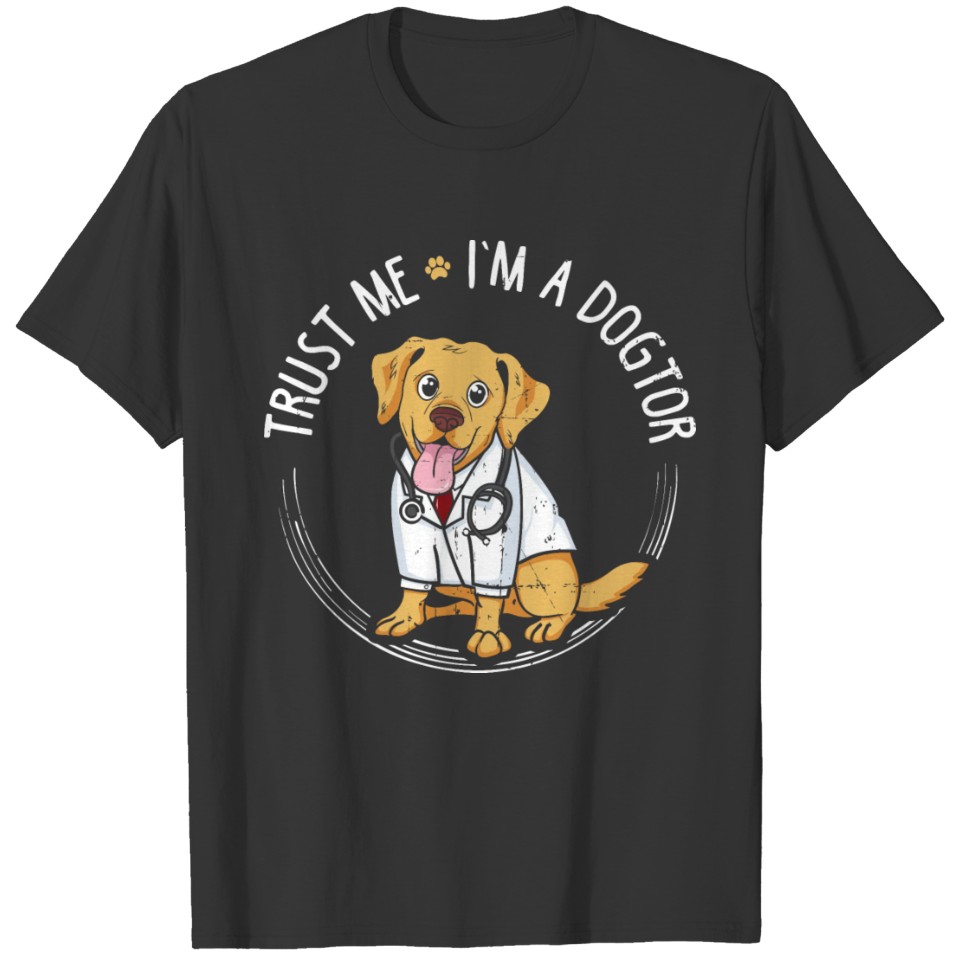 Trust Me I’m A Dogtor Golden Retriever T-Shirt T-shirt