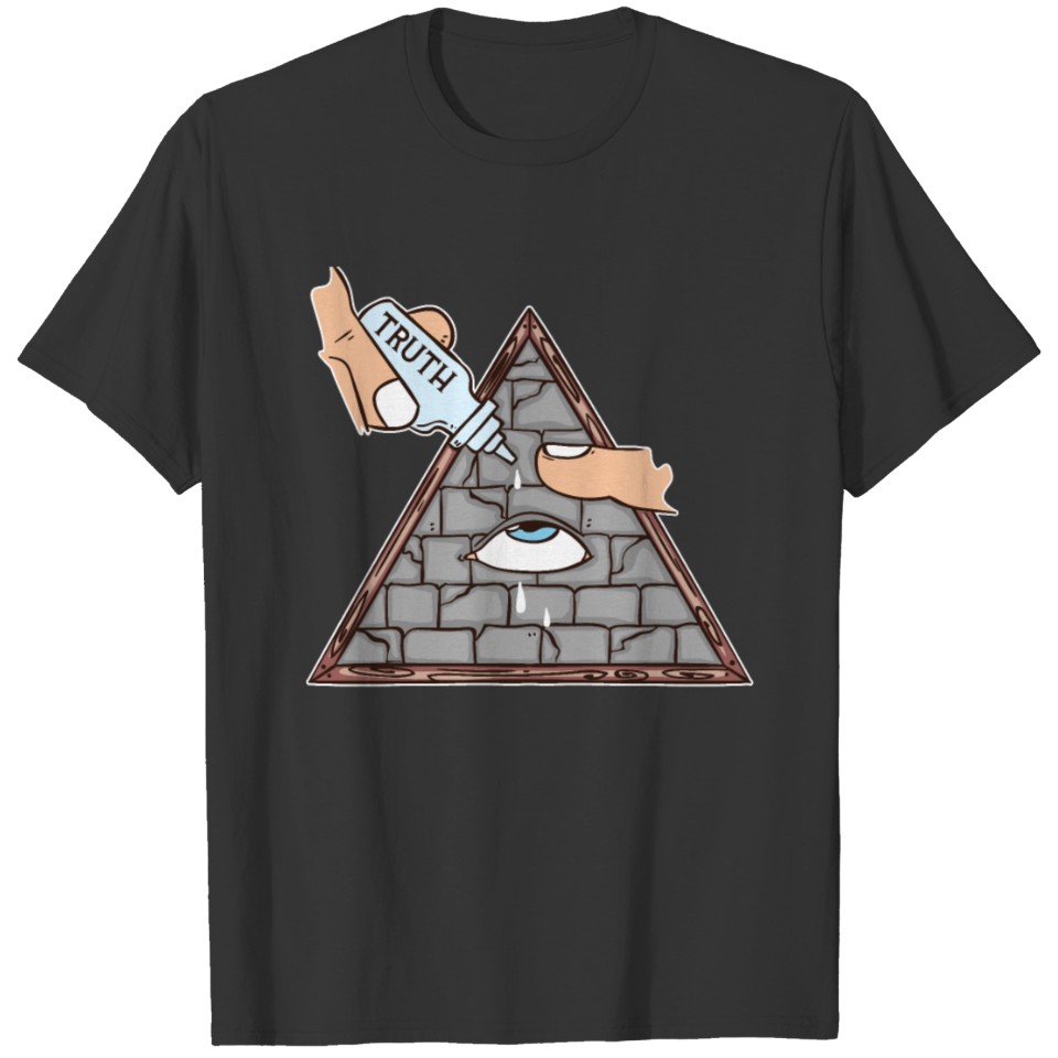 Illuminati All Seeing Eye Pyramid Conspiracy Gift T-shirt