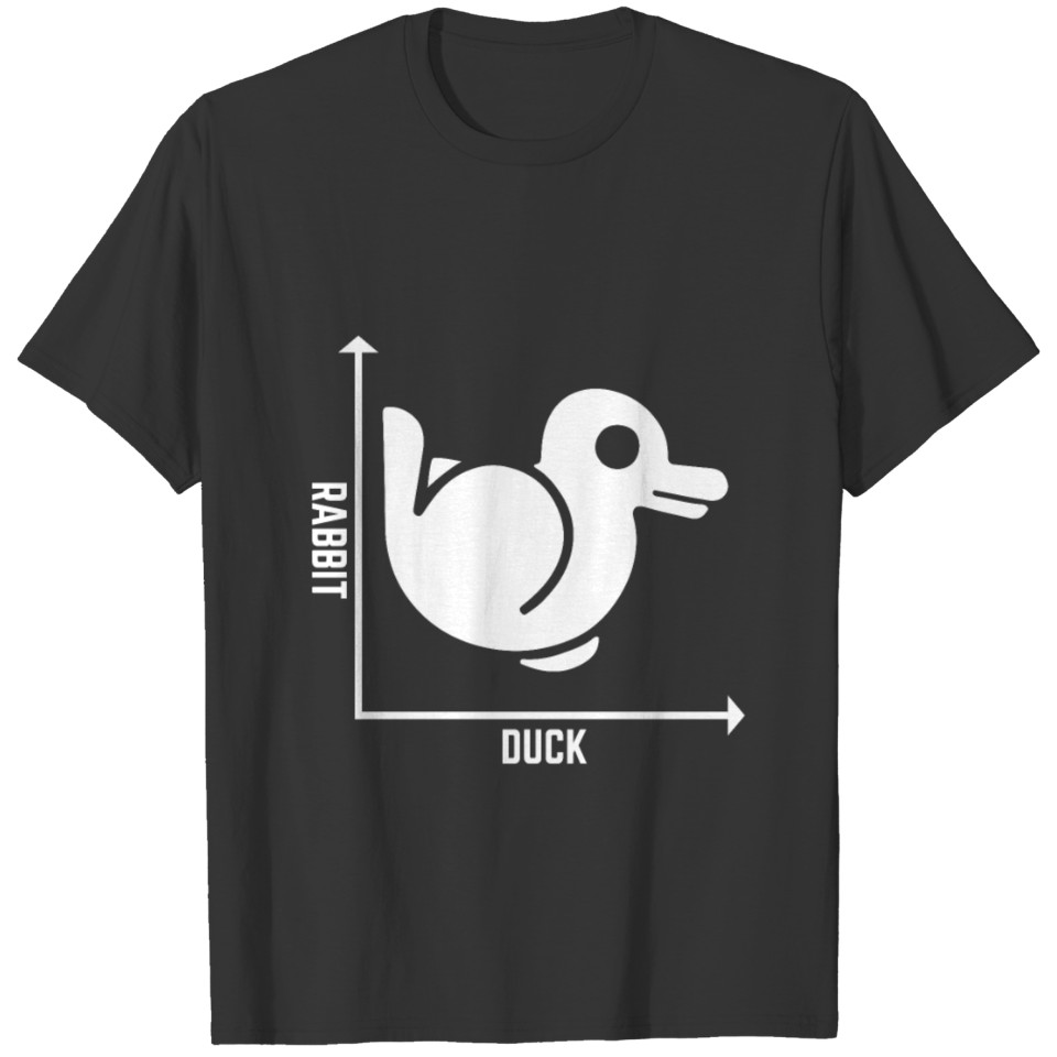 Rabbit Duck Graph Math Pun Student Teacher Easter T-shirt