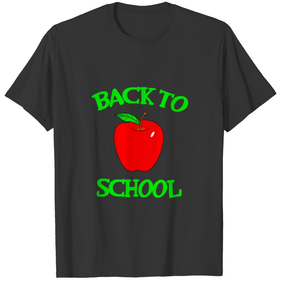 Back To School Apple Students Teacher College Gift T-shirt