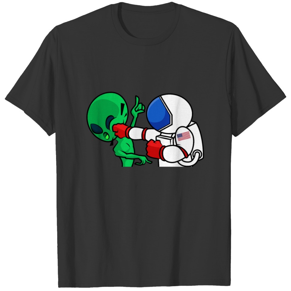 Astronaut Alien Funny T-shirt