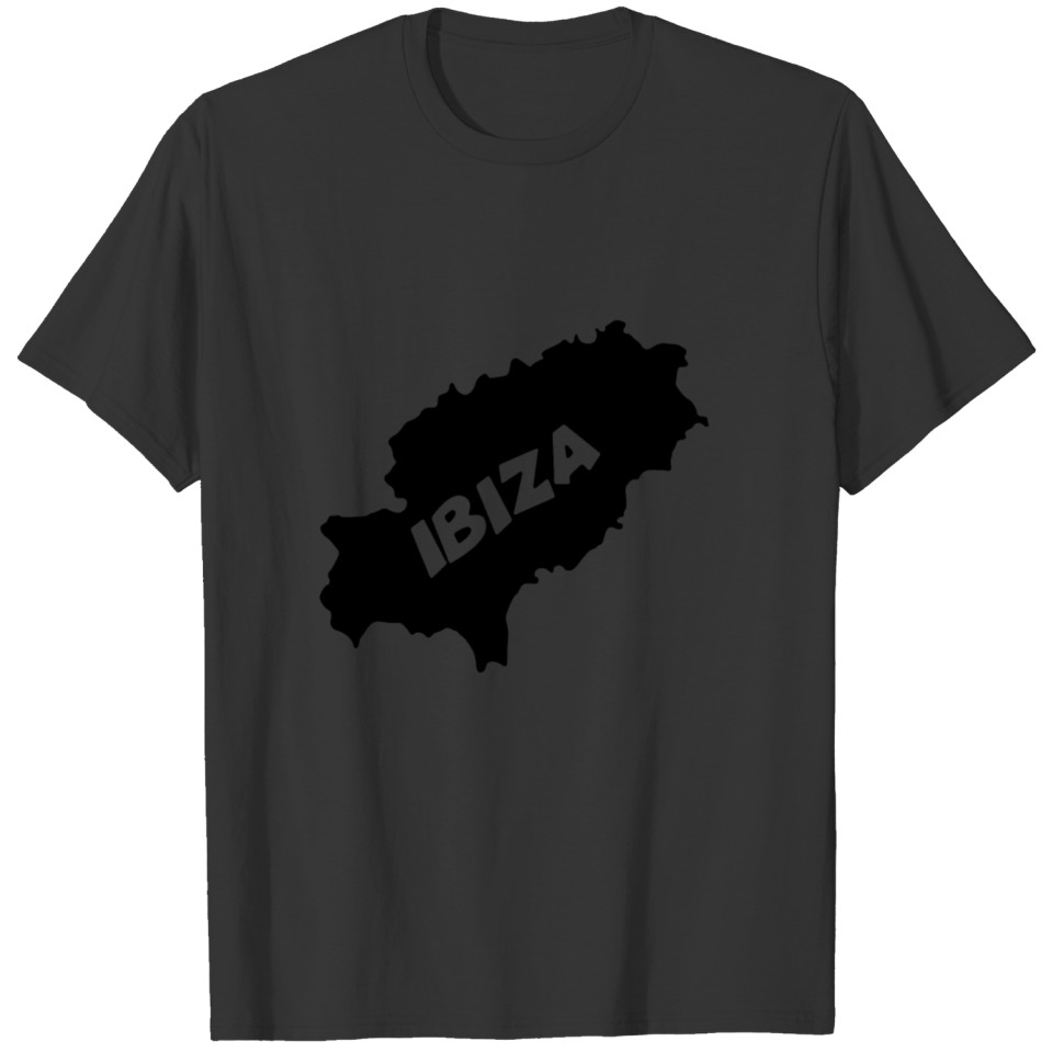 Ibiza map 01 T-shirt