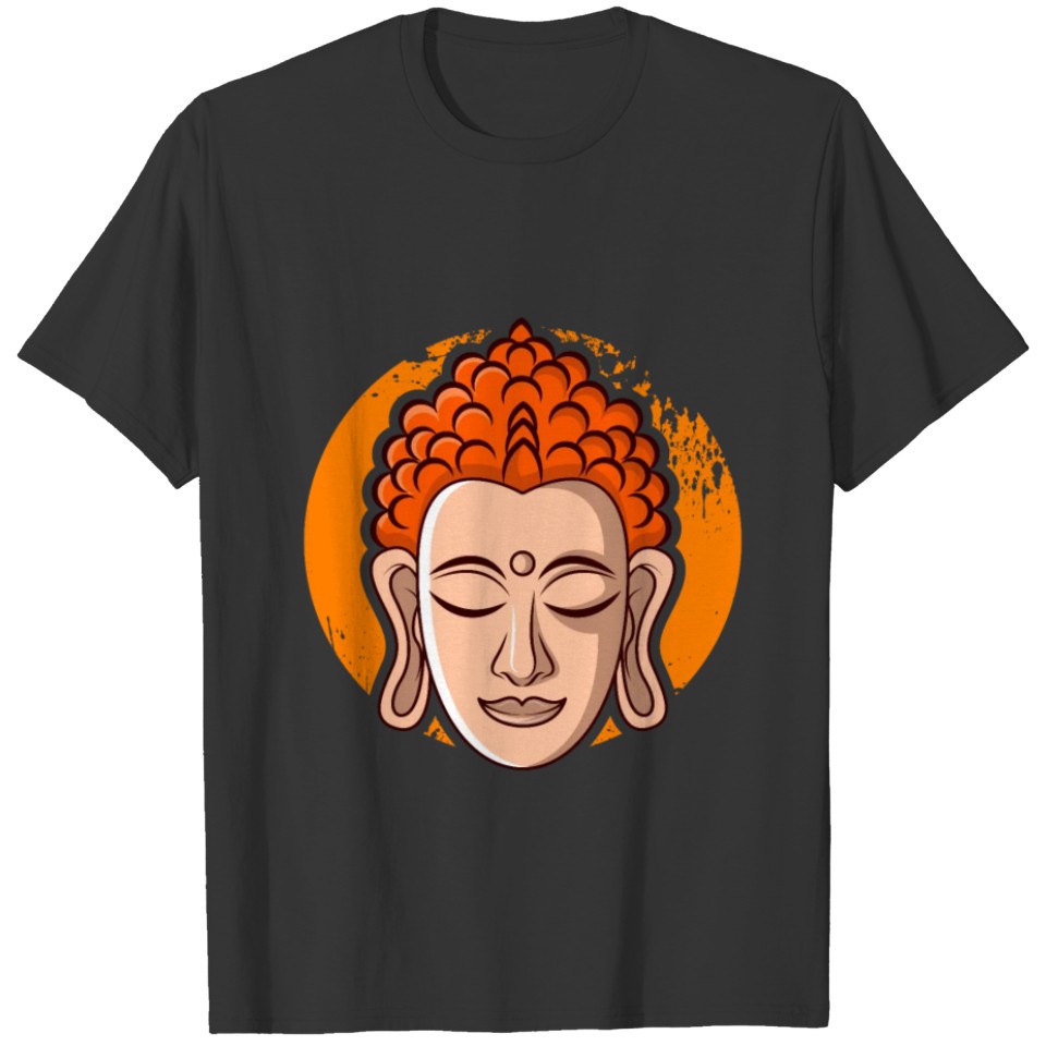 Head of Buddha -Cartoon T-shirt