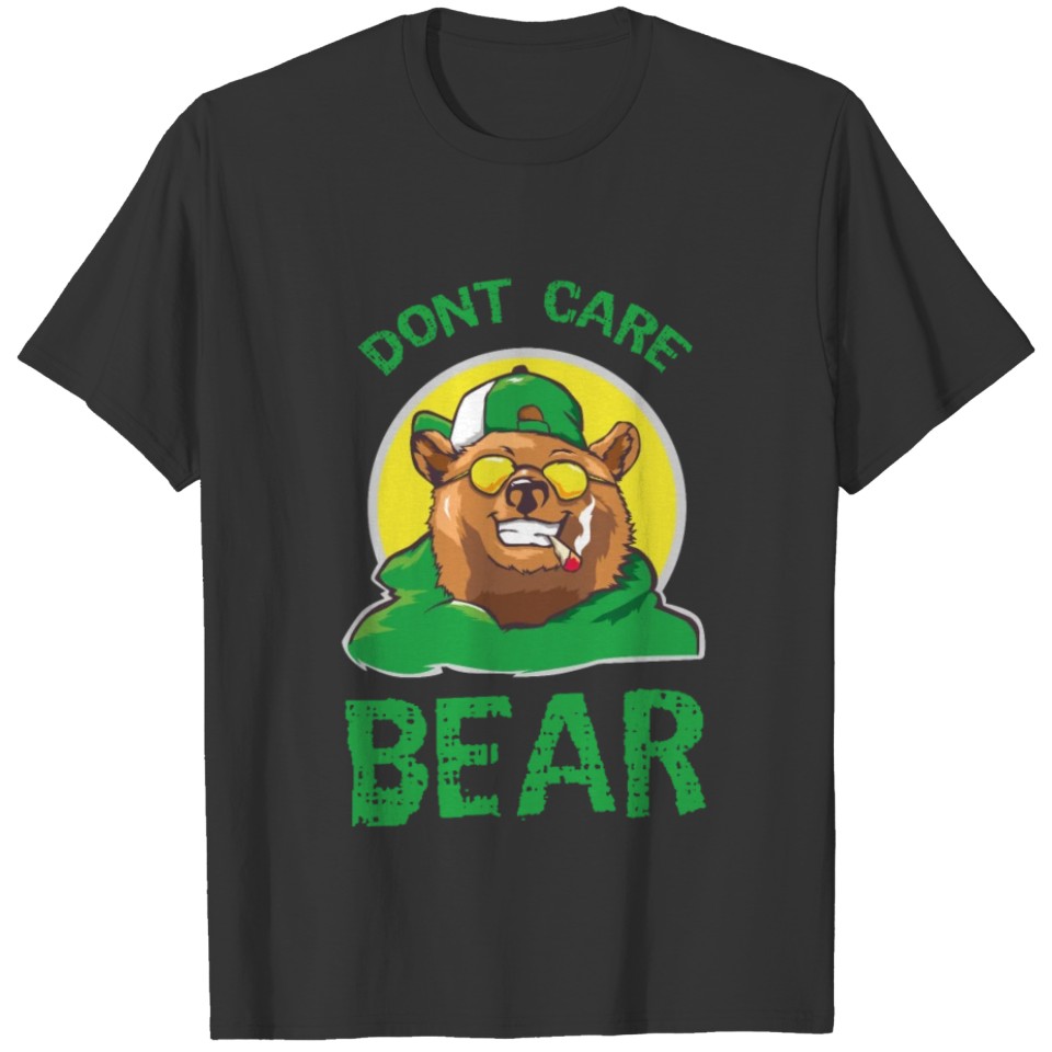 Bear Kiffen Relax cool funny T-shirt