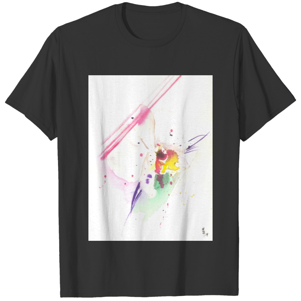 Abstract Watercolor Orchid I T-shirt