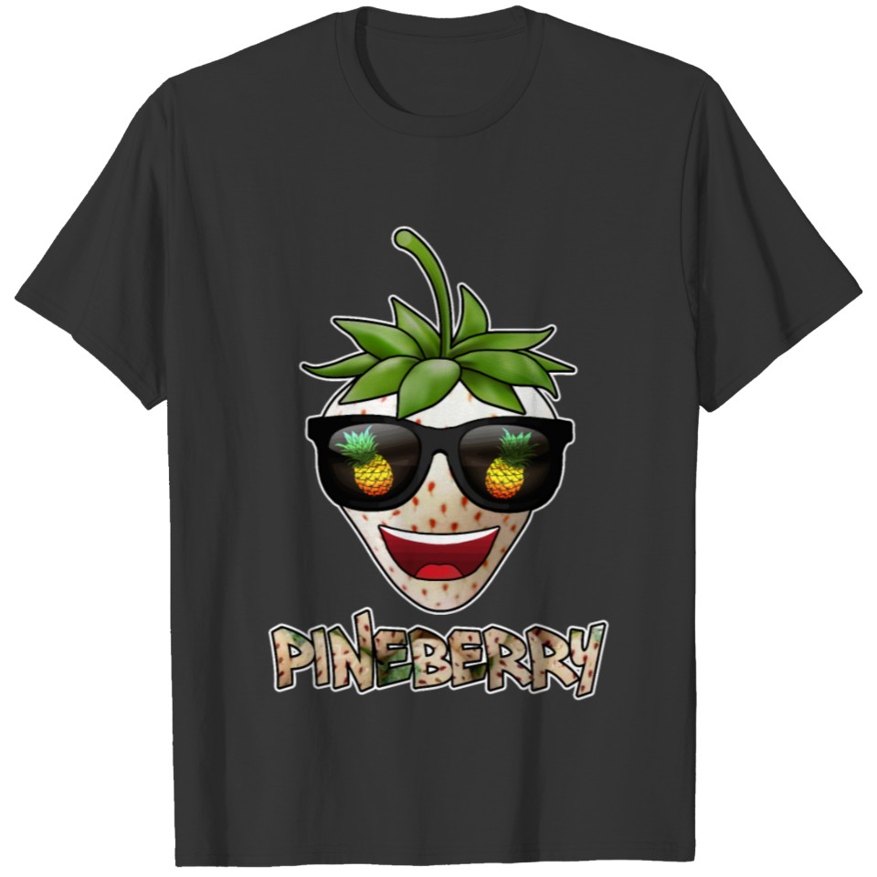 White strawberry pineapple strawberry - Pineberry T Shirts