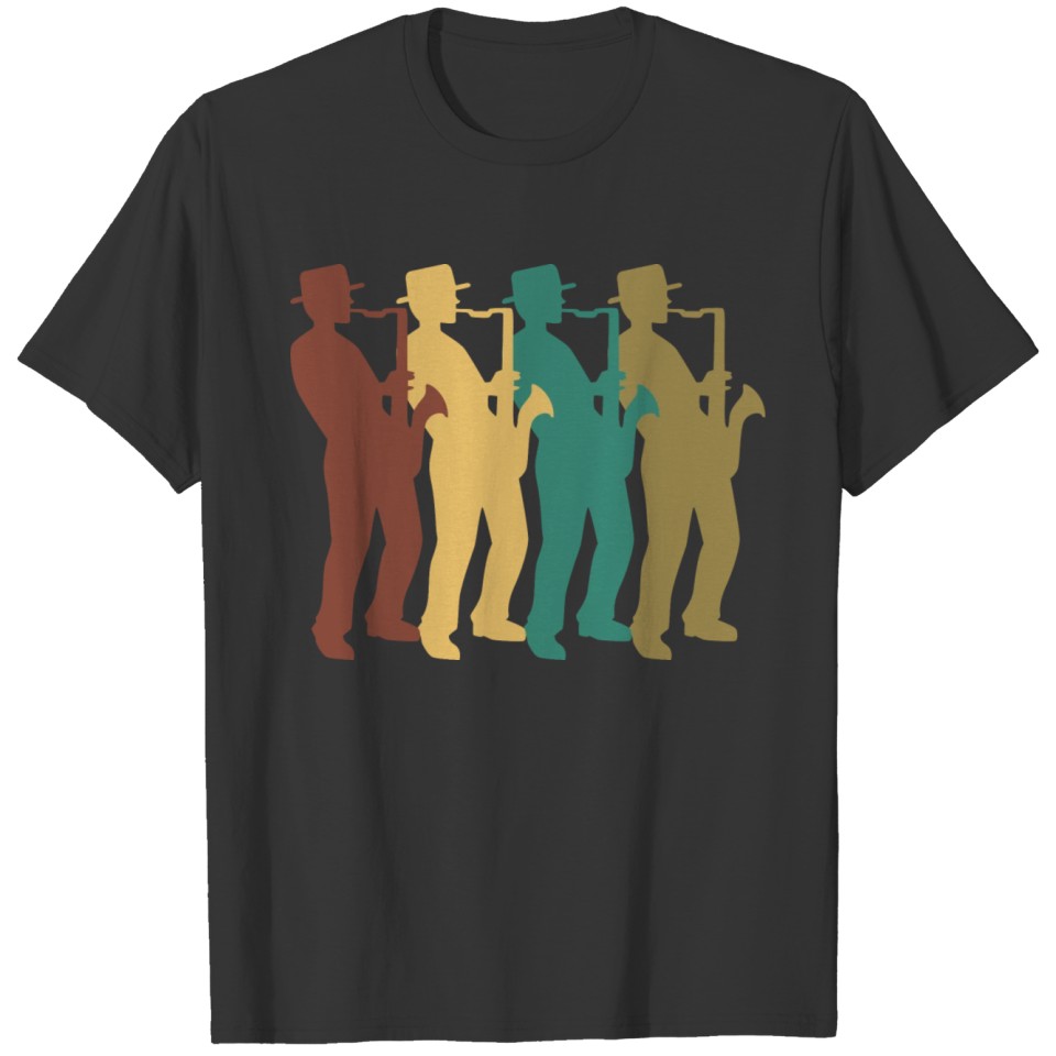 Novelty Saxophone product Jazz Blues Design T-shirt