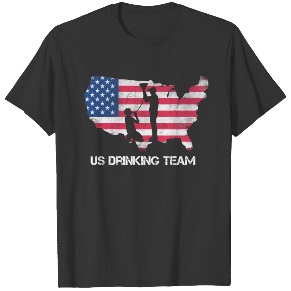 US Beer and Wine Drinking Team Bachelor Party Gift T-shirt