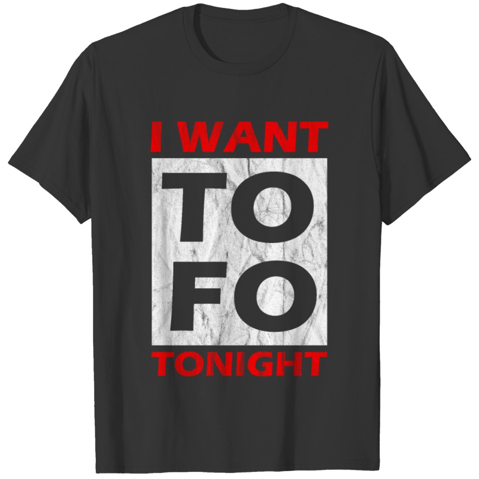 I want tofu asian food, joke, meatless, present T-shirt