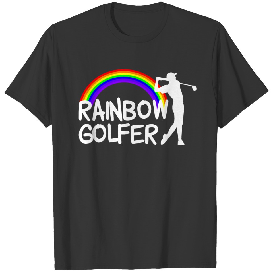 Rainbow Golfer LGBT Gay Pride Queer CSD Sport T-shirt