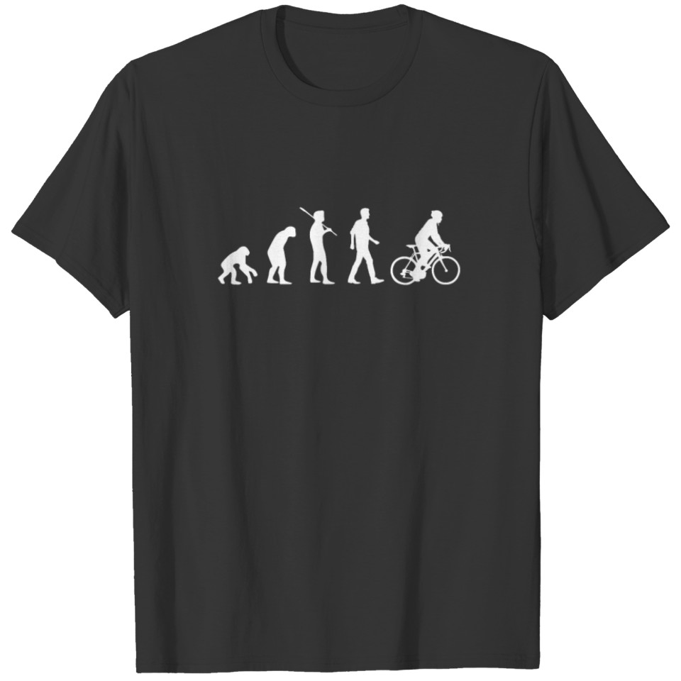 Evolution Bicycle Fan Gift For Cyclist Road Bike T-shirt