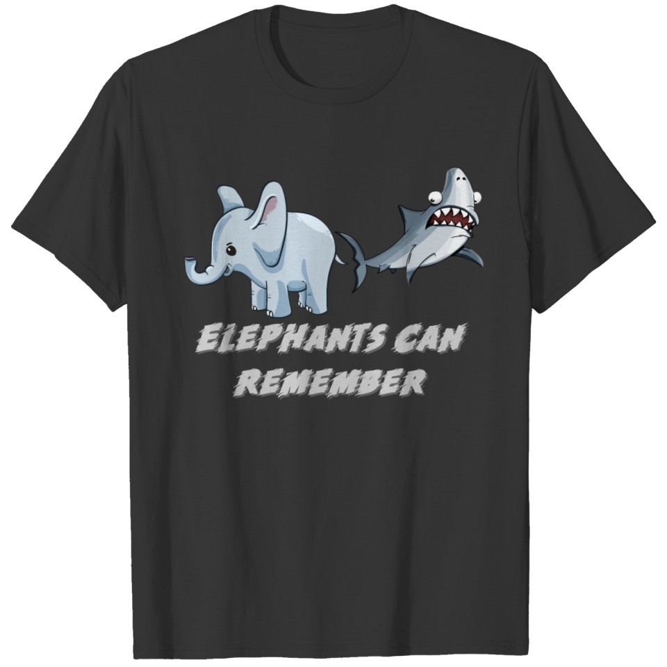 Shark vs Elephant T-shirt
