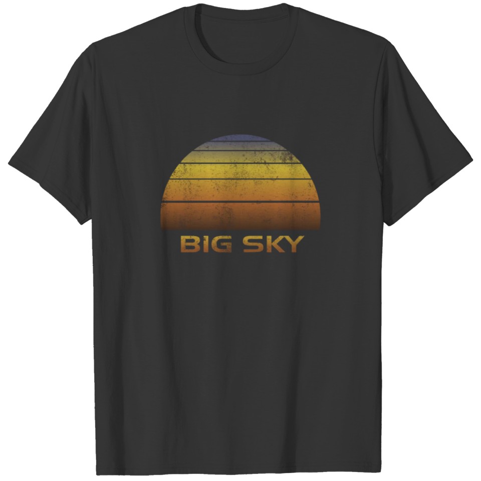 Vintage Big Sky Family Vacation Souvenir T-shirt