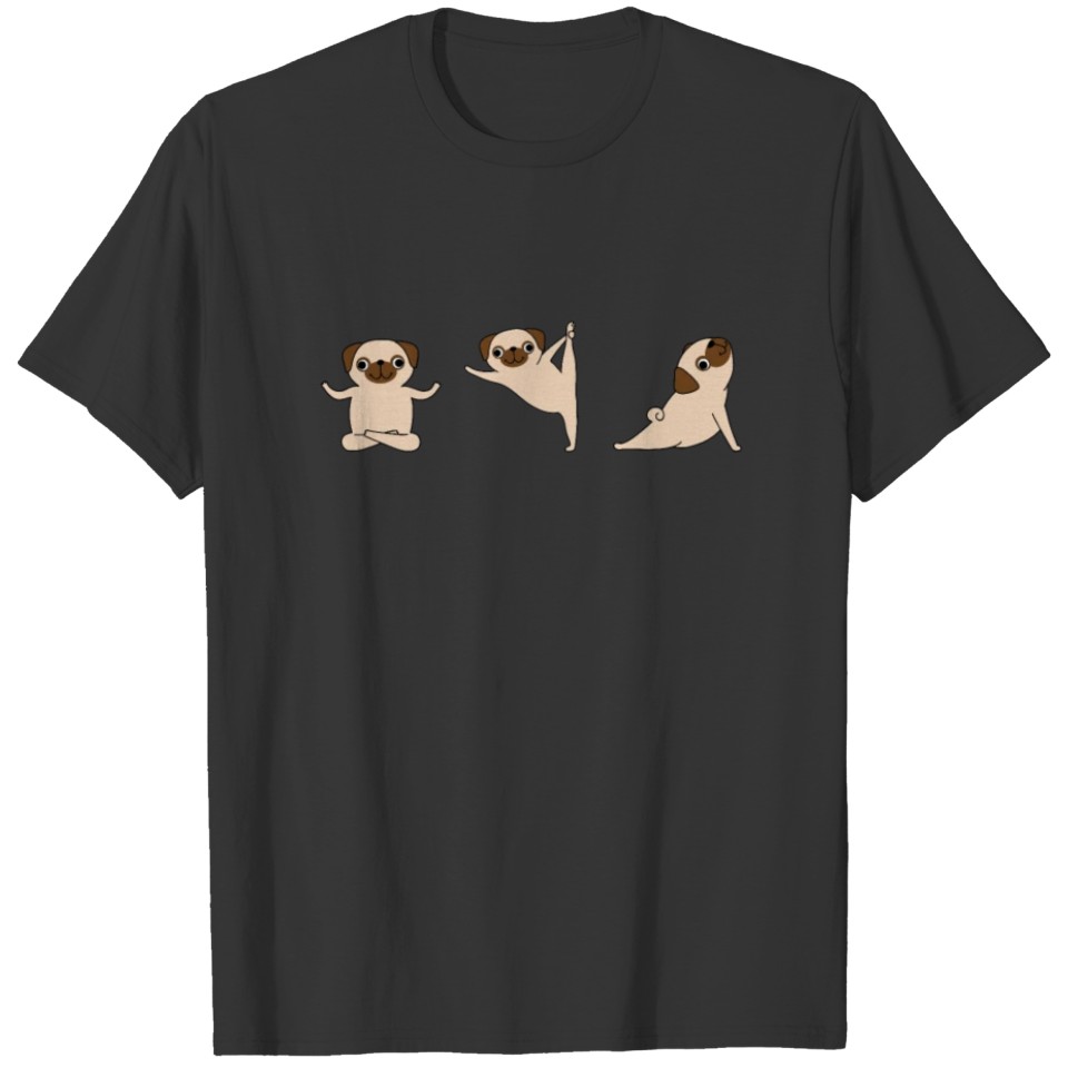 Pug Yoga - Dog lover T Shirts