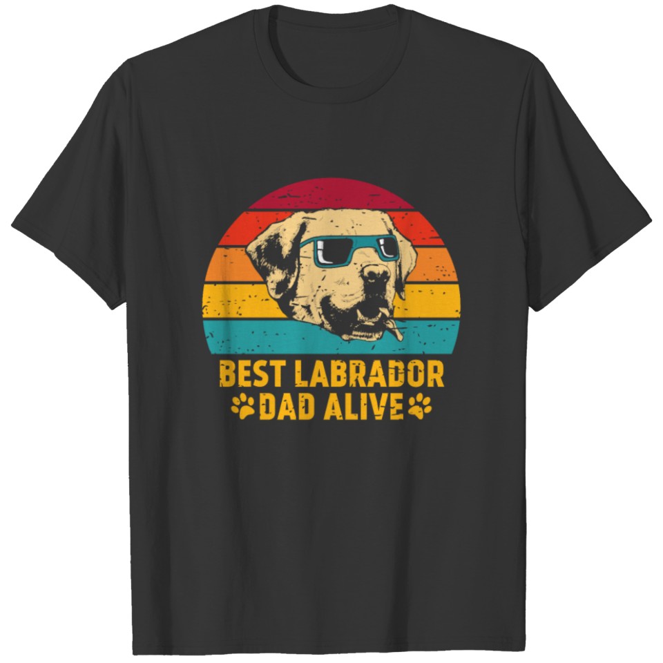 Best labrador dad T Shirts