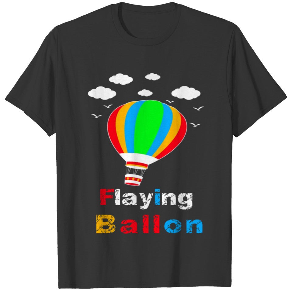 flying Balloon with cloud T-shirt