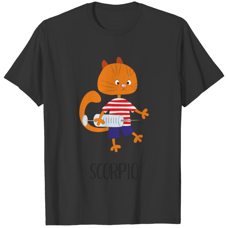 Cat Scorpio Funny Cat Taurus T-shirt