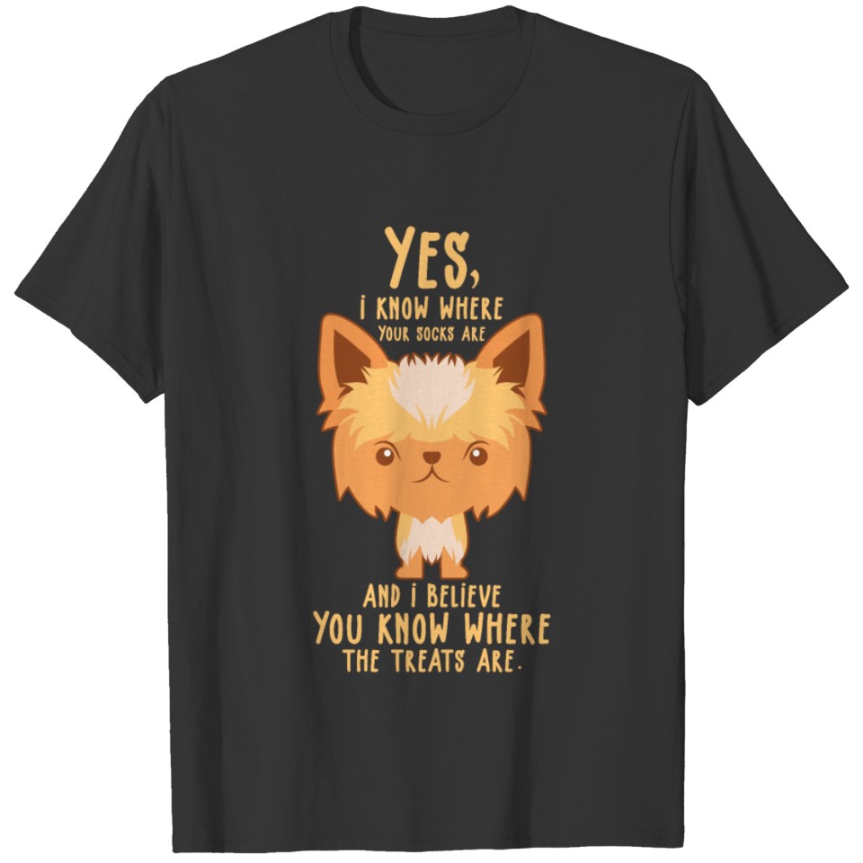 Yorkie Yorkshire Terrier Treats Dog & Puppy Owner T Shirts