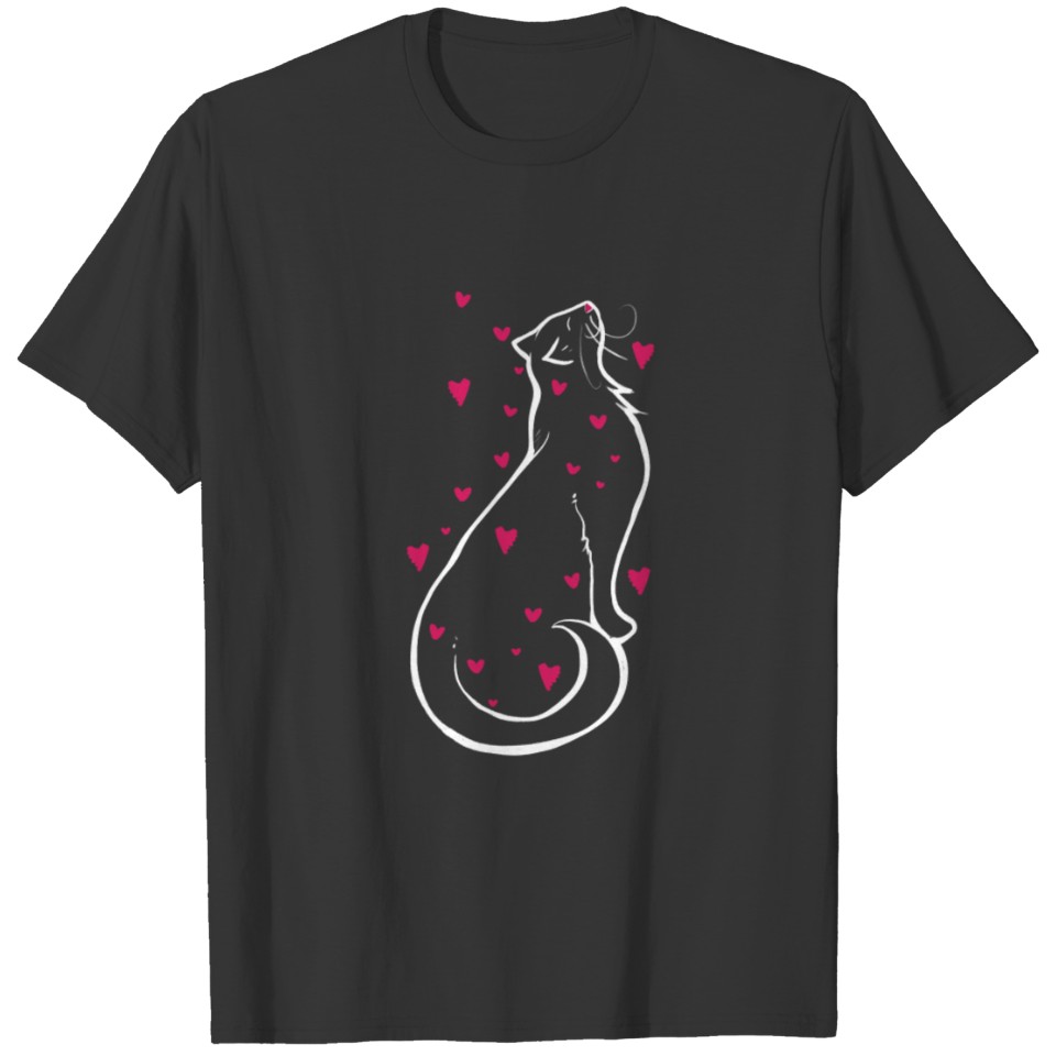 LOVE black cats T-shirt