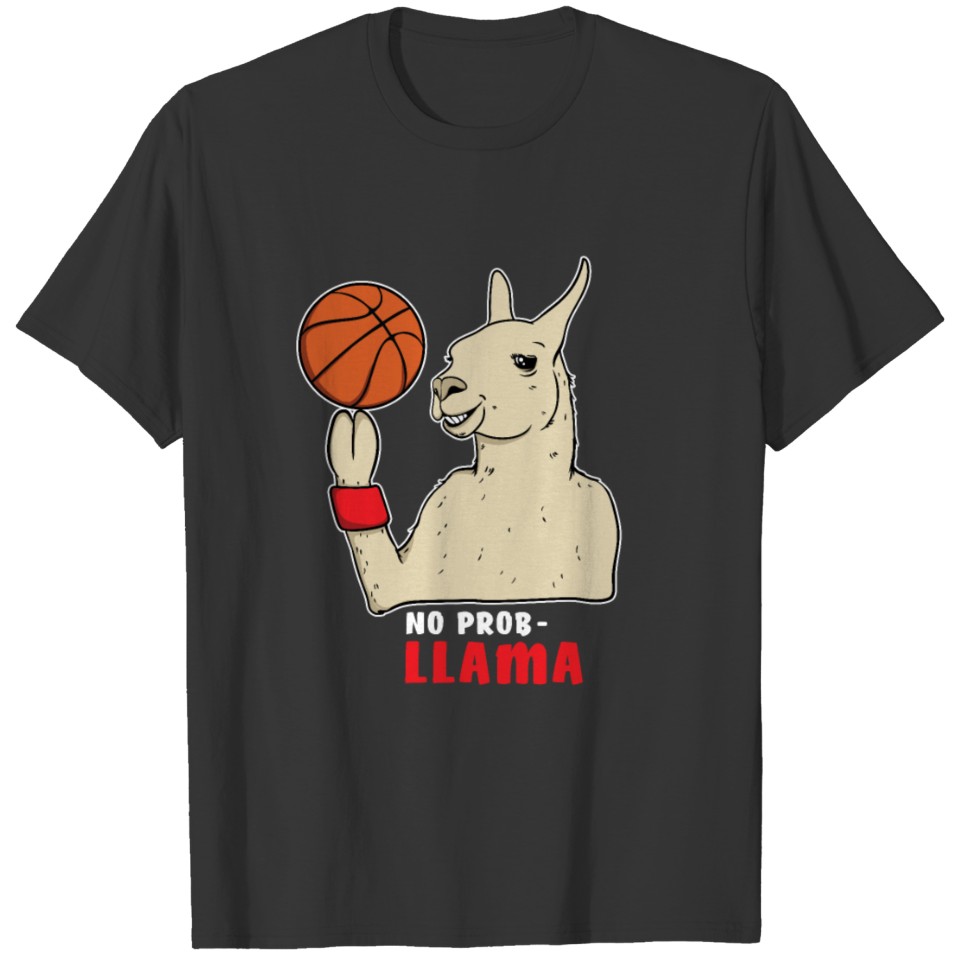 Llama Basketball T-shirt