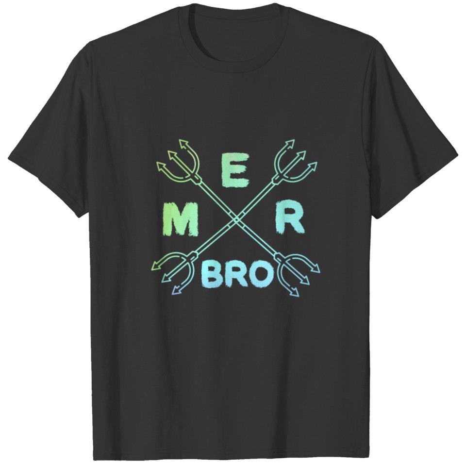 Merbro brother mermaid Meerman shark T Shirts