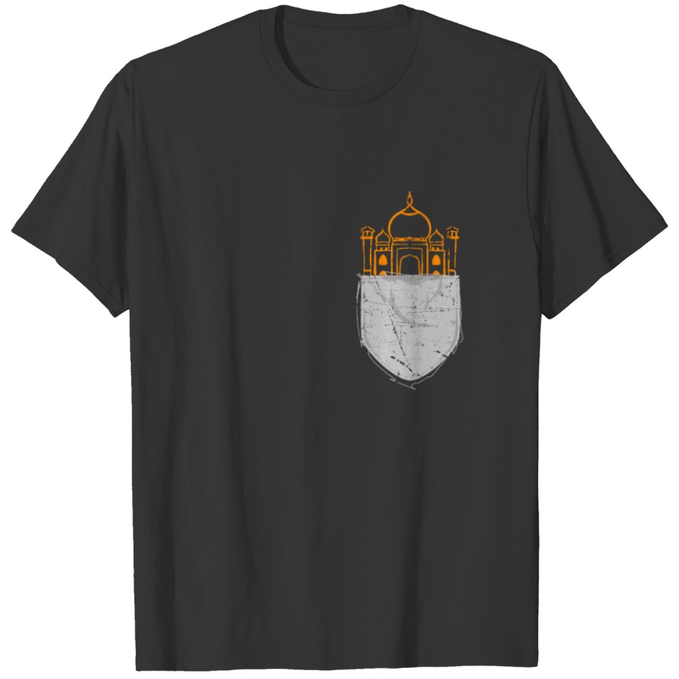 Mausoleum Taj Mahal Crown Palace Gift Present T-shirt