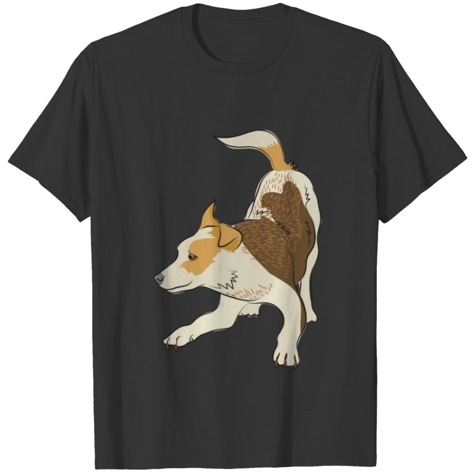 Kelpie heeler dog ready to play T-shirt
