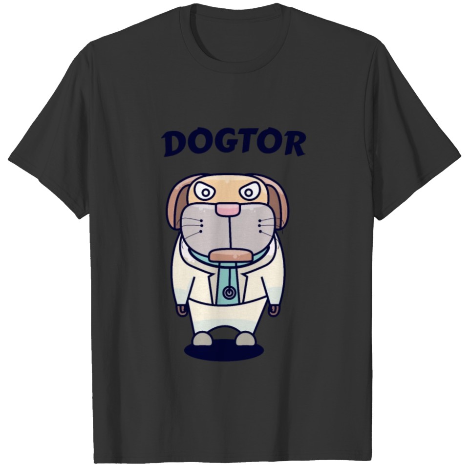 Dogtor Zoo Nature Slogan Nerd Geek T-shirt