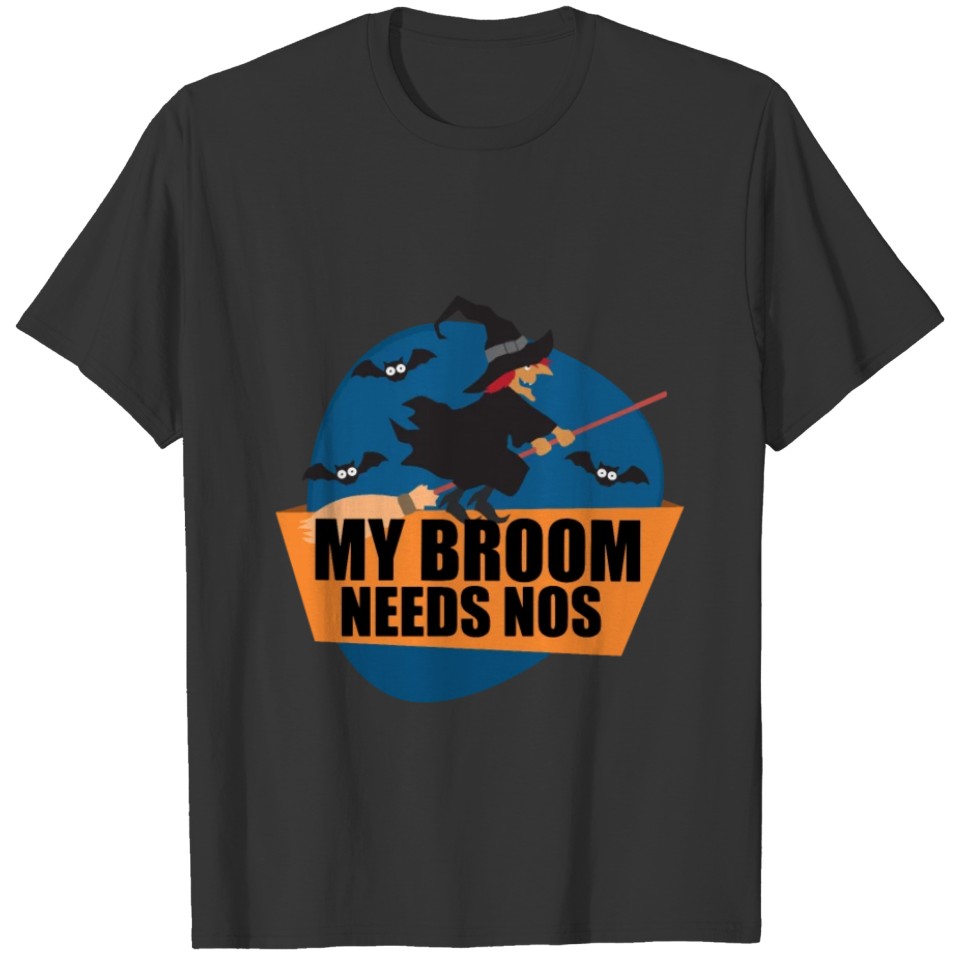 Broom Needs NOS Halloween Witch T-shirt