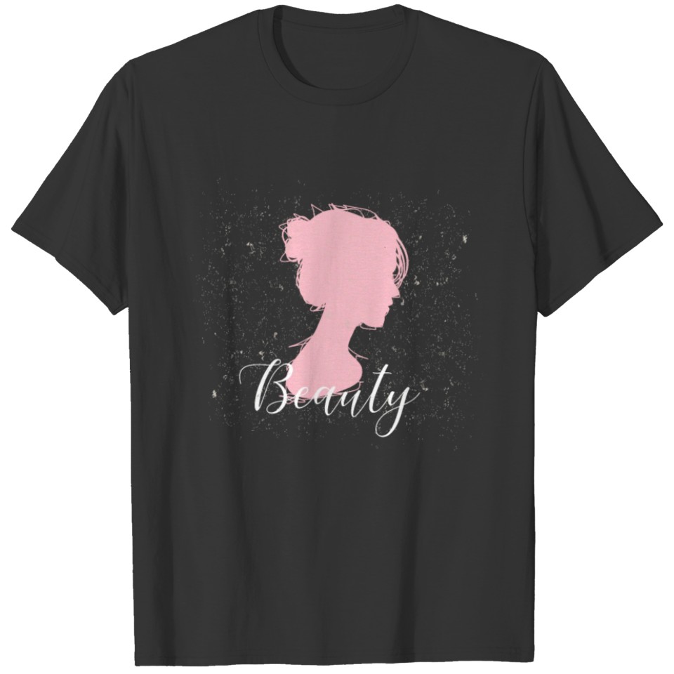 Beauty Girl Lady beautiful Face Gift Present idea T-shirt