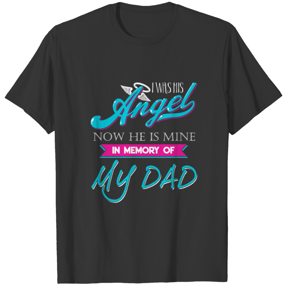 - Dad Guardian Angel Gift From Daughter Sons T-shirt