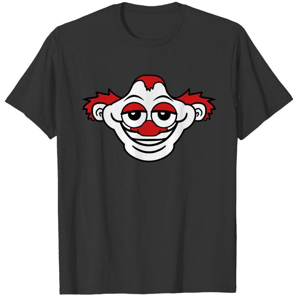 big eyes clown funny face grin funny head red nose T Shirts