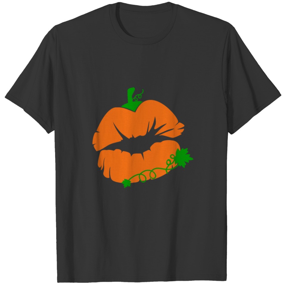 Pumpkin Lips Halloween Costume T-shirt