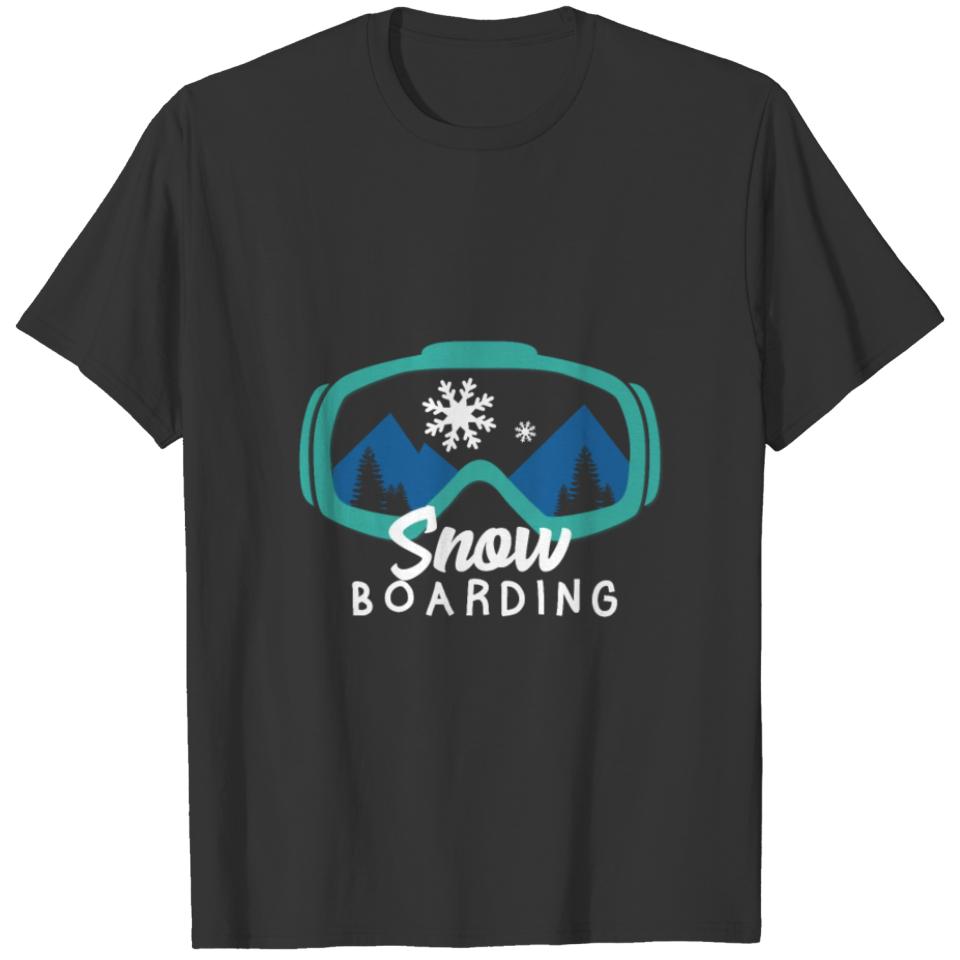 Snowboard gift winter sport ski vacation T-shirt